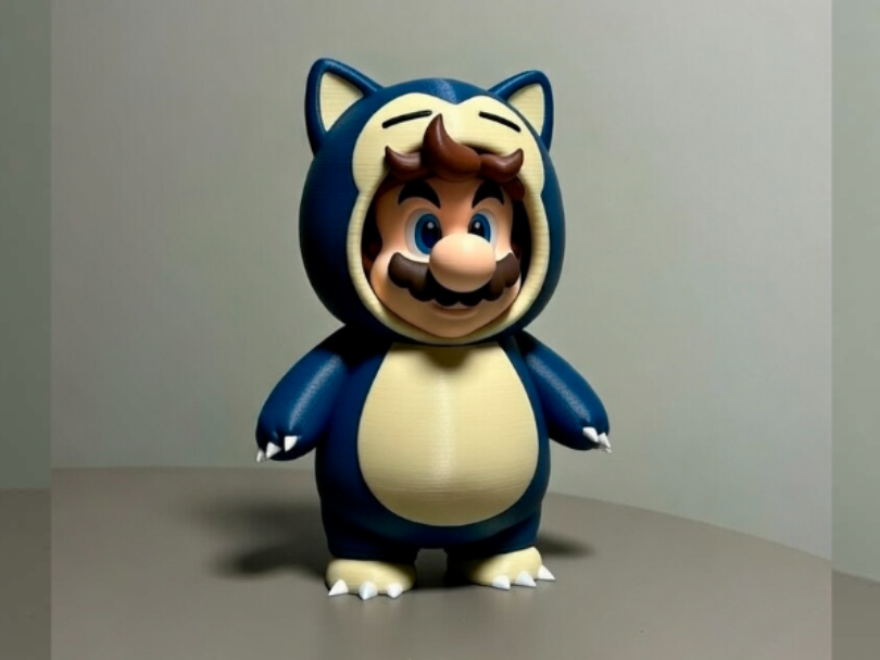 Super Mario in Snorlax outfit