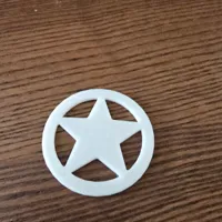 Badge étoile de shérif - pièce de test filament composite métal Protopasta — photo 3
