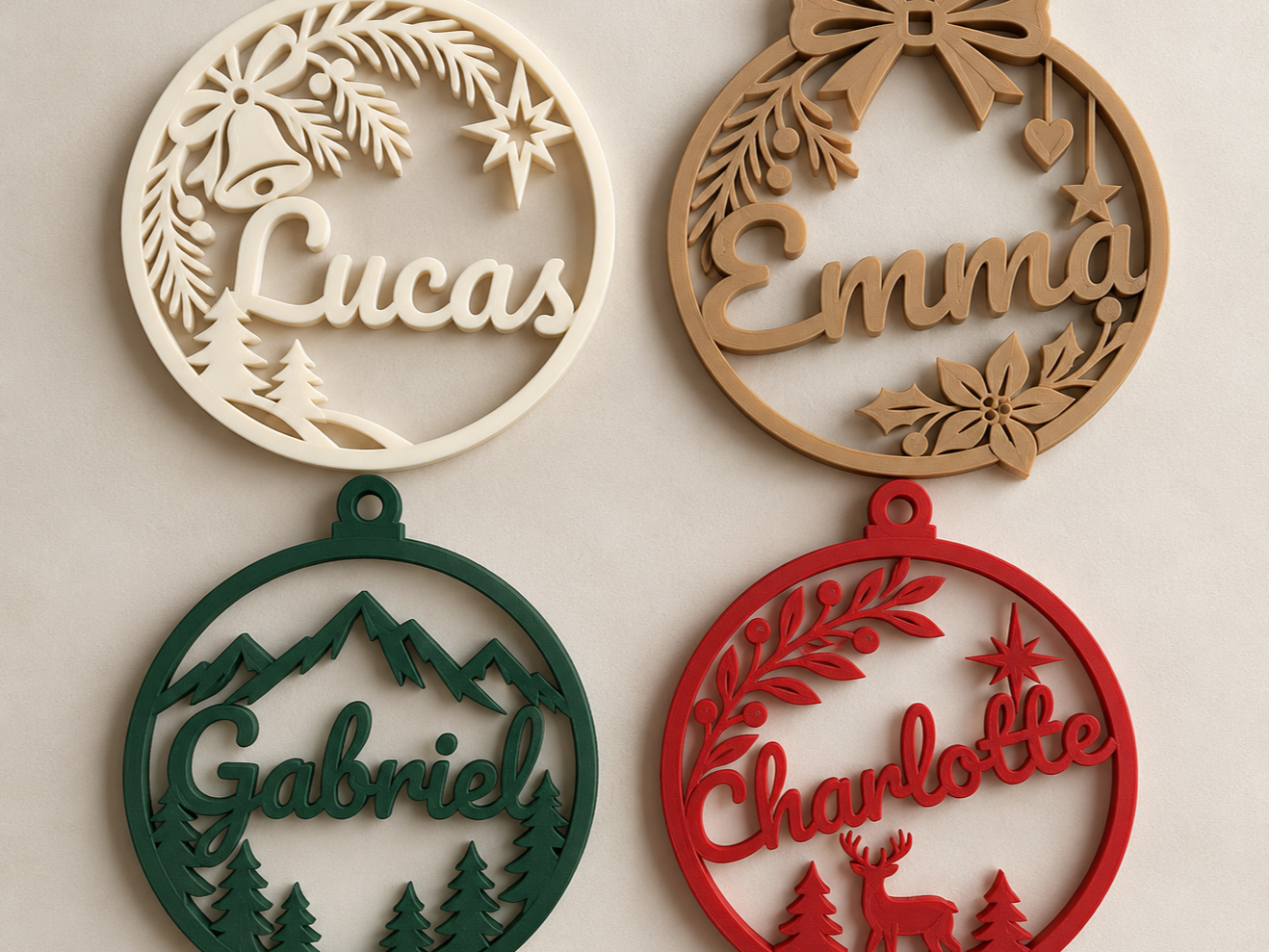 Customizable Christmas Ornaments - 1