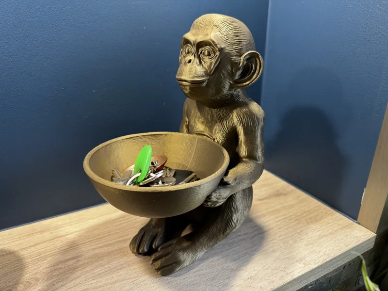 Vide Poche singe avec coupelle  - MonKEY