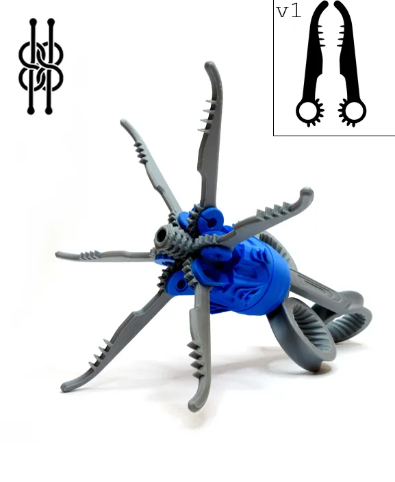 Predator Grabber v1 - Fully 3D printable view 3