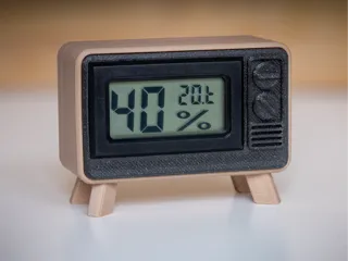 Thermometer Hygrometer stand - Retro TV