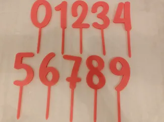 Cake Topper Numbers