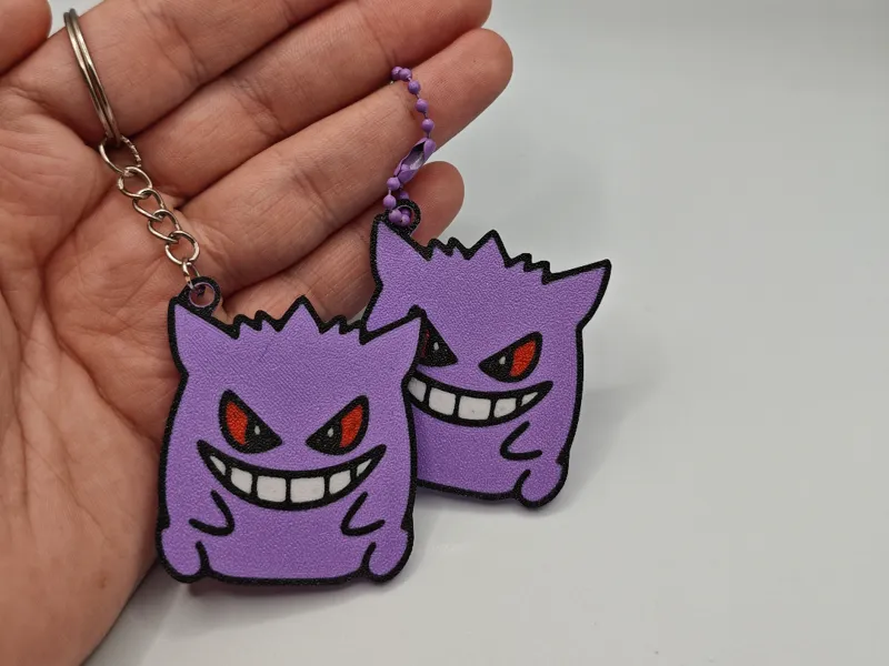 Gengar Sitting Chibi Keychain
