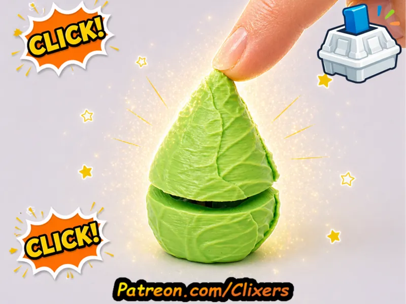 Pointed Cabbage Clicker Cute Fidget Toy