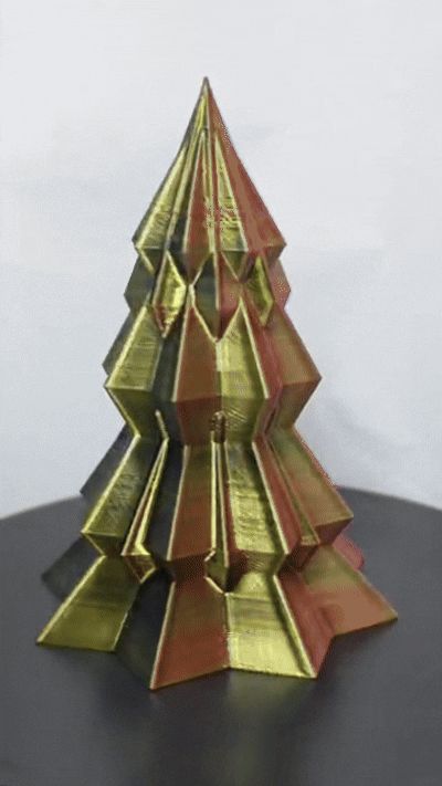 Moderner Geometrischer Weihnachtsbaum