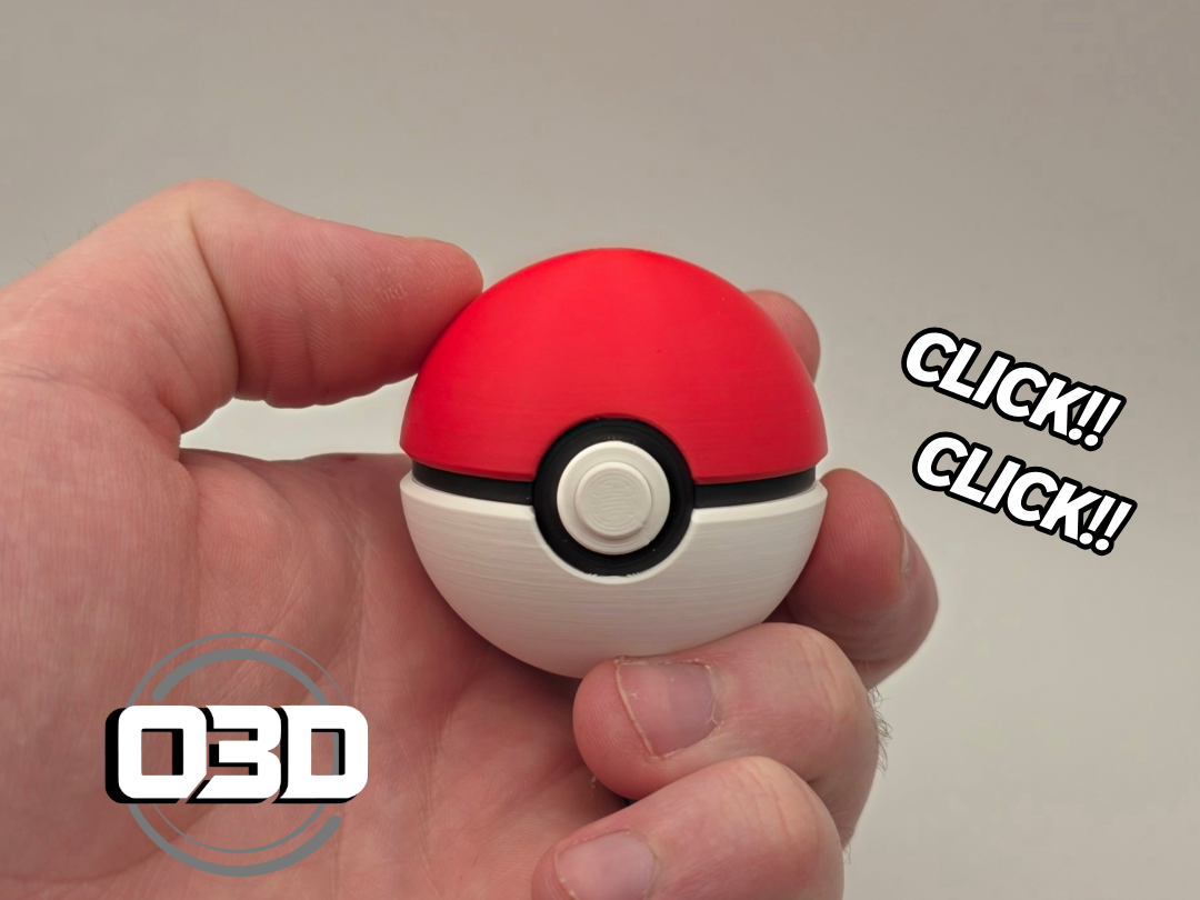 2in Pokeball Clicker - O3D (No AMS)