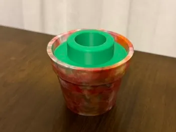 Plant pot stud for construction brick flowers
