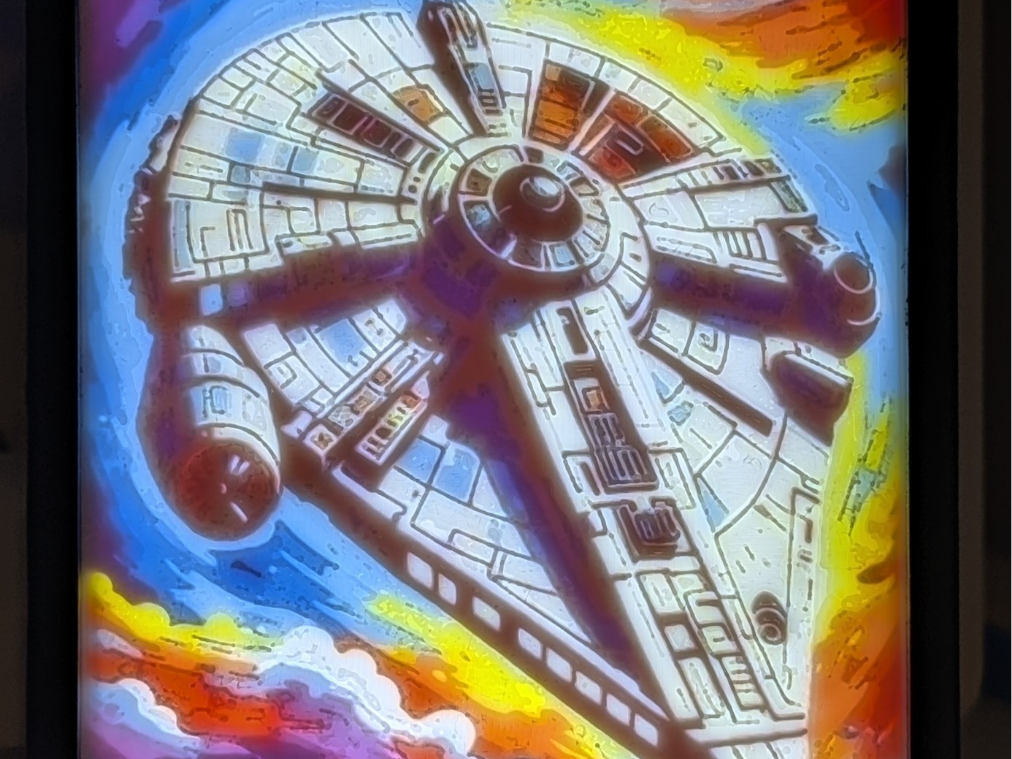Millennium Falcon pop art Litho