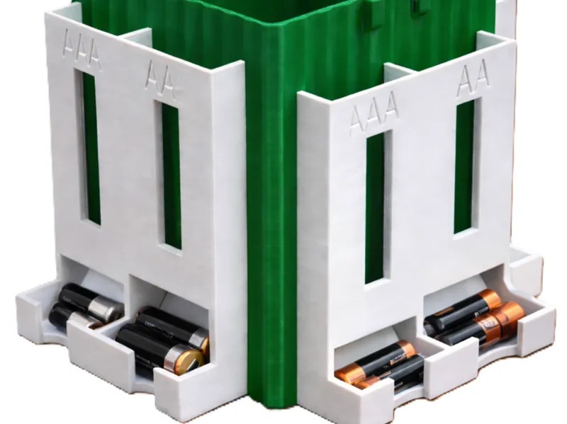 Batterie Box Recycling  mit Batterie Spender