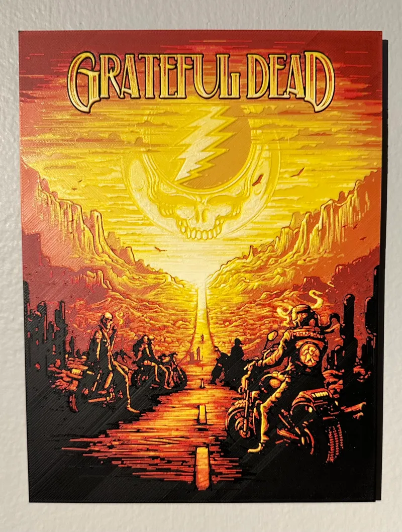 Grateful Dead Bikers (Hueforge)