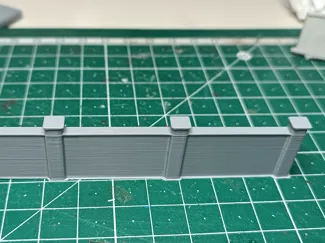 Muro perimetrale Scala N 1:160