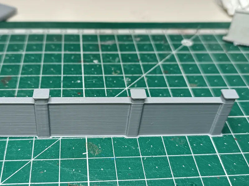 Muro perimetrale Scala N 1:160