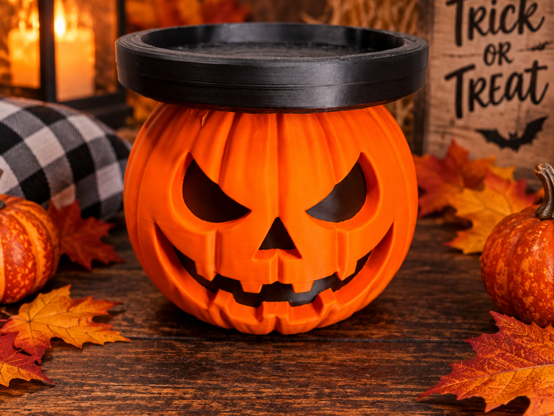 Pumpkin Candle Holder - 1