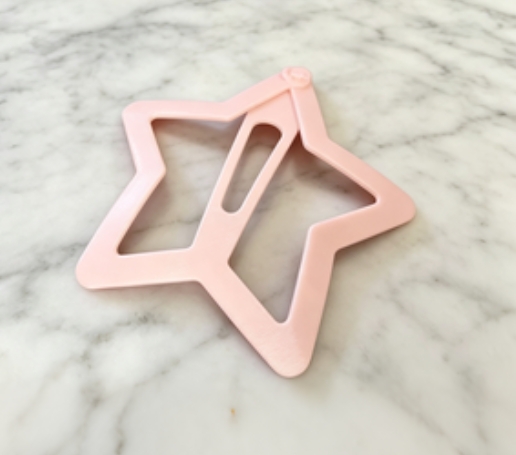 Miniatura 2 do modelo 3D 超大号发卡五角星