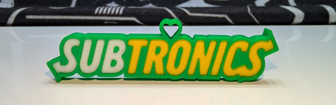 Subtronics "Subway Logo" Custom Pendant / Keychain view 2
