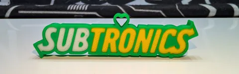 Subtronics "Subway Logo" Custom Pendant / Keychain view 2