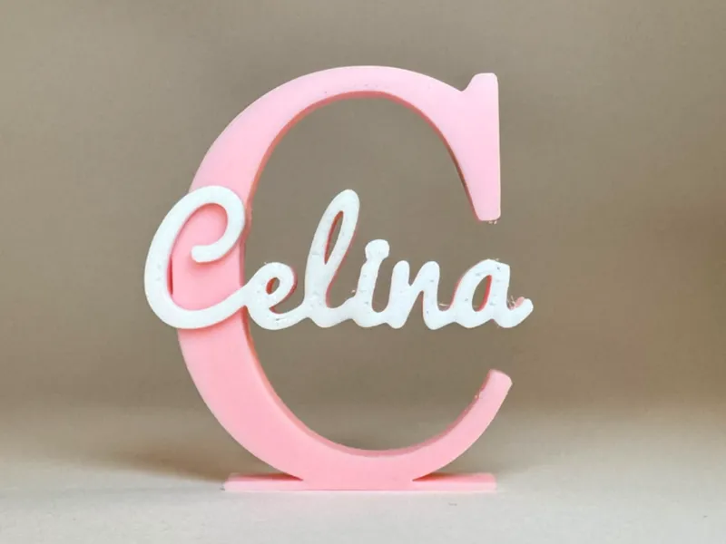 Placa de Identificação 3D - Celina