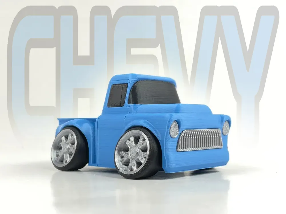 Tooned CHEVY TRUCK - Model kit - Free 3D Print Model - MakerWorld