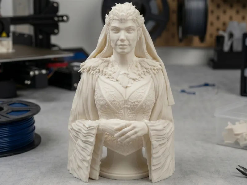 Morena Baccarin Sorceress He-man Bust 3D Model 7