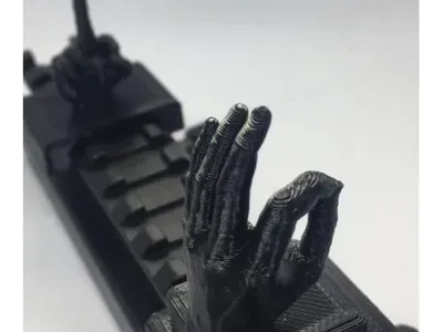 Middle finger iron sight