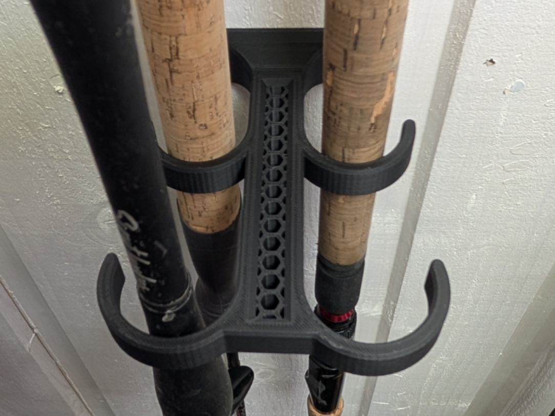 Fishing Rod Ceiling Hanger for 4 rods -Very sturdy