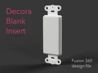 Cache vierge pour prise Decora (fichier Fusion 360) — photo 1