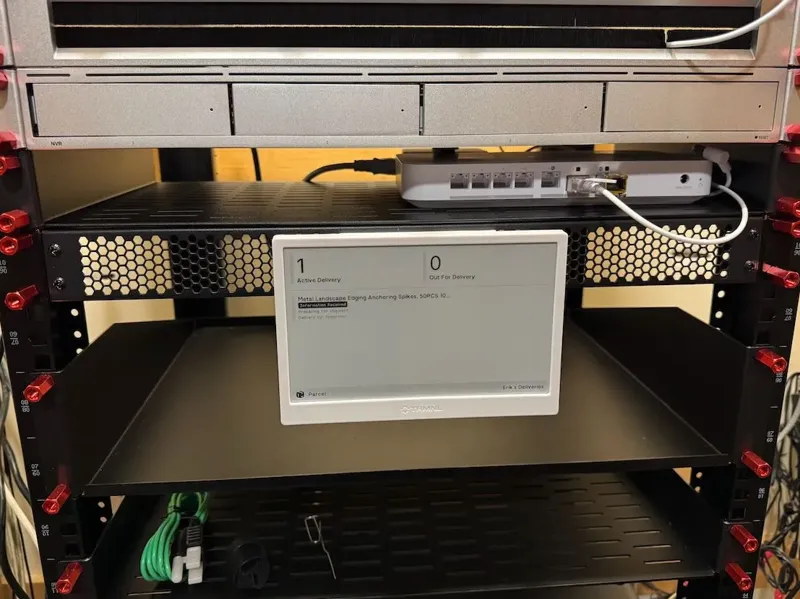 TRMNL Minimalist Mount for 19" Rack Blank Plate