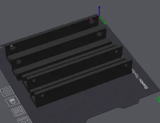 trofast under shelf/desk rails trimmed for a1mini