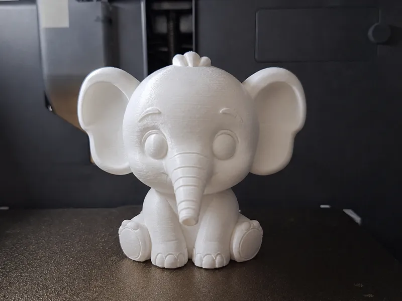 Chibi Baby Elephant Mini Kawaii Elephant Figurine