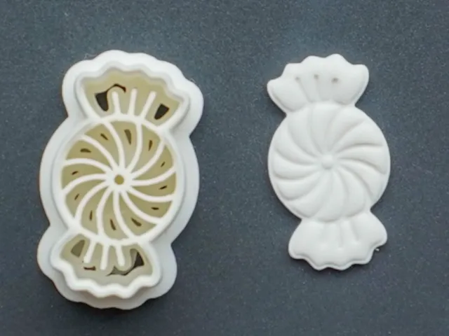 Peppermint Polymer Clay Cutter Earrings