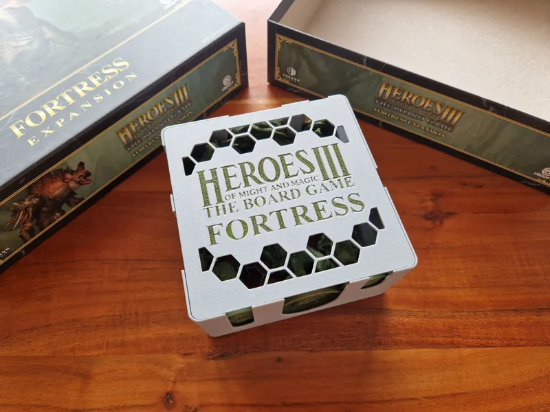Fortress miniatures insert for Heroes 3 Board Game