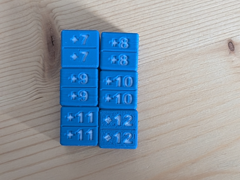 TCG +7/+7 to +12/+12 Counter Dice Set | MTG