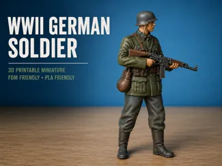 WWII German Soldier Miniature