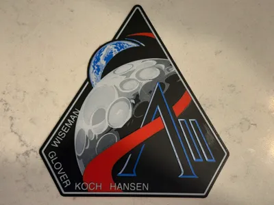 Hueforge – Artemis II Patch (4 Colors)