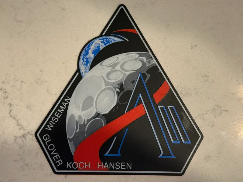 Hueforge – Artemis II Patch (4 Colors)