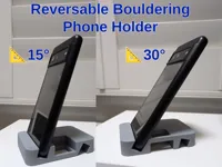 Support téléphone d'escalade double angle (15° et 30°) — photo 1