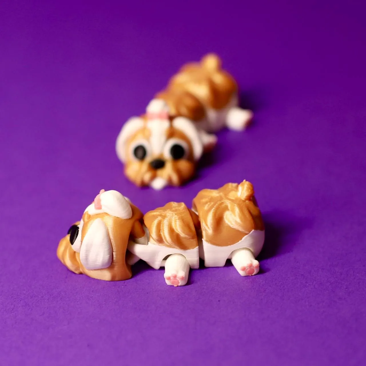 Articulated Shih Tzu - Flexi Dog & Keychain view 3