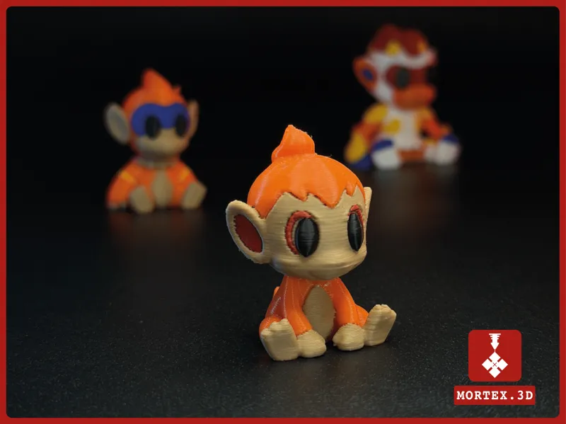 #390 Chimchar Pokemon Mini Figure