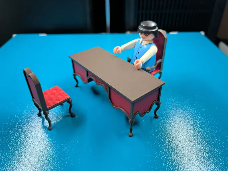 playmobil old fashion desk and chair