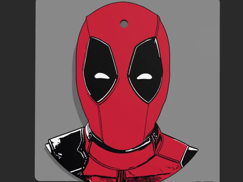 Deadpool on the wall
