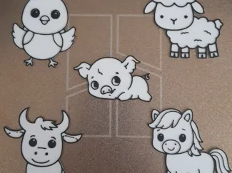 Kit para pintura - Animais da Fazenda
