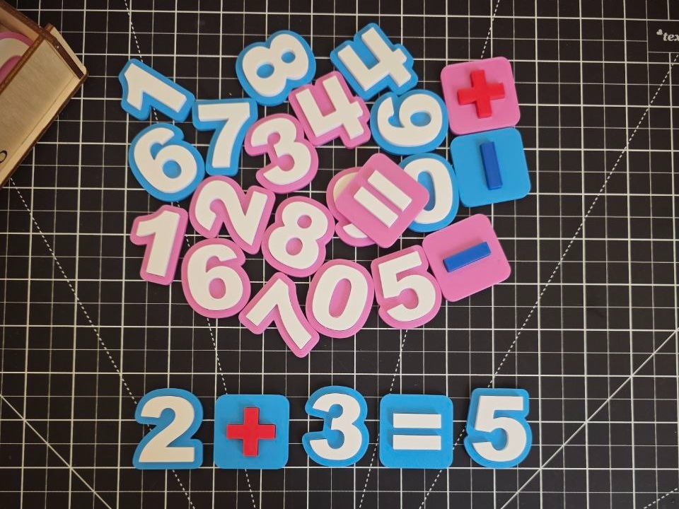 Math learning set for kids, number set - 1