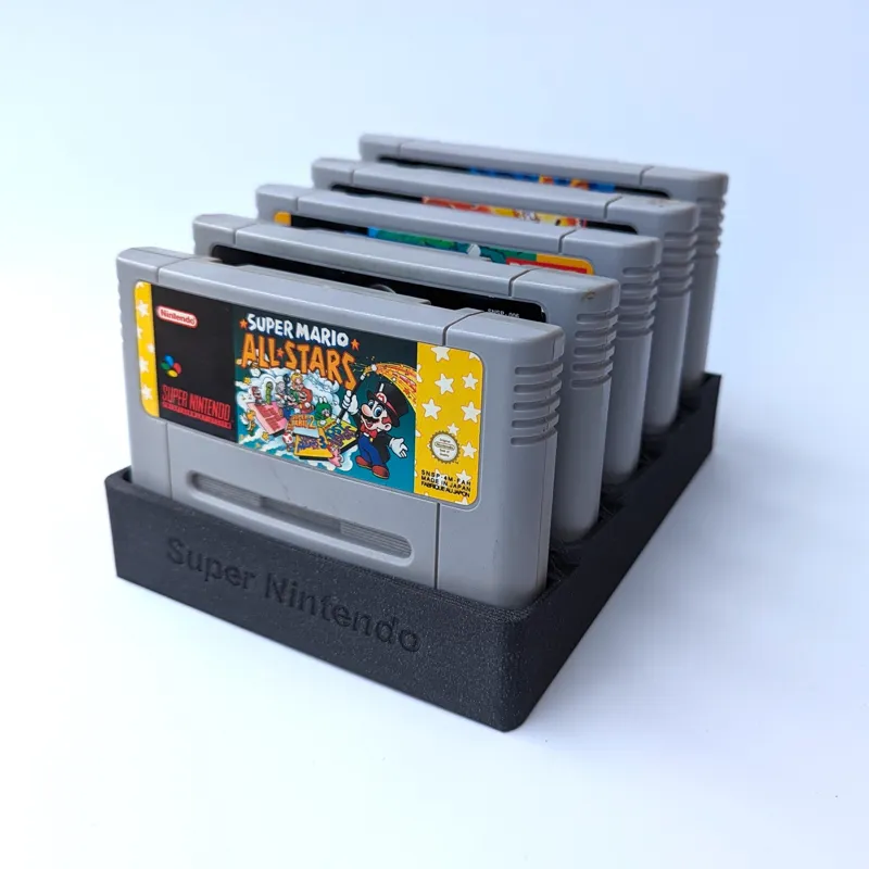 Nintendo SNES Cartridge Angled Stand