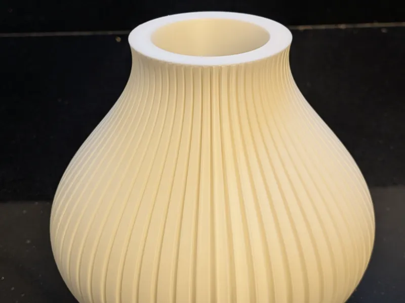Decorative Vase with grooves