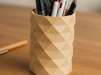 Porte-Stylos “Crystal Cube” – pot de crayon