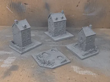 Escenografía en miniatura: Diorama 001 WWII – Città Europea in Rovina 1:100 — vista de referencia 3
