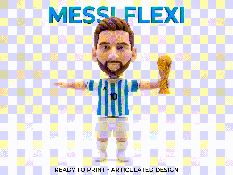 Messi Flexi Articulado ! Llavero de Leo Messi