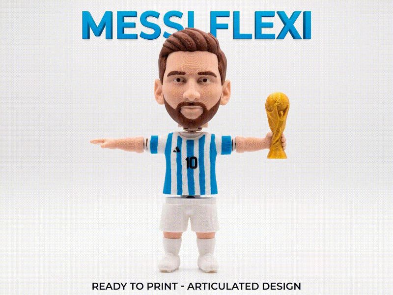Messi Flexi Articulado ! Llavero de Leo Messi