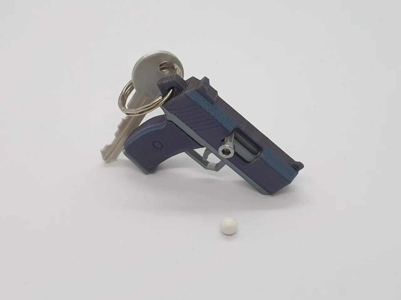 Pistol Keychain — Functional BB Blaster & Fidget view 4